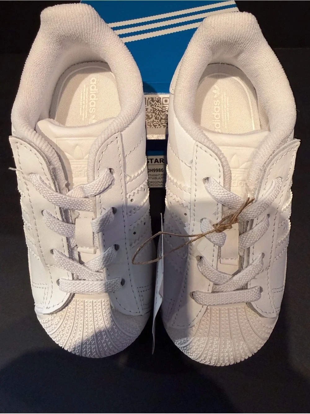 adidas Kids White Superstar Sneakers